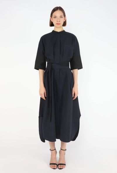 Loewe Belted Cotton Tunic Dress, 2022 - 1