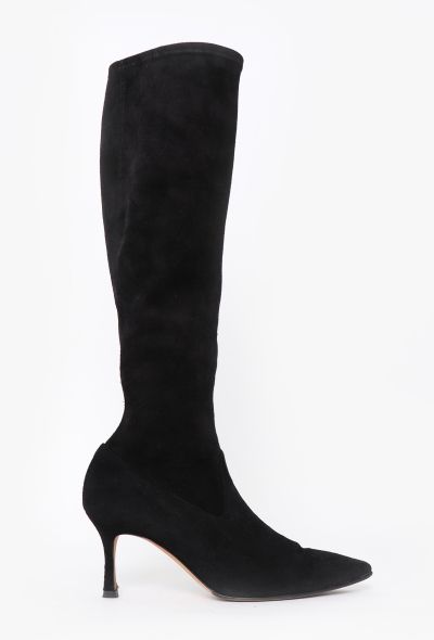 Manolo Blahnik 2014 Pascalare Suede Boots - 1 Manolo Blahnik 2014 Pascalare Suede Boots - 1