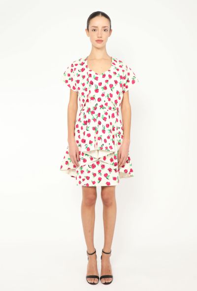 Guy Laroche '80s Floral Piqué Dress - 2 Guy Laroche '80s Floral Piqué Dress - 2