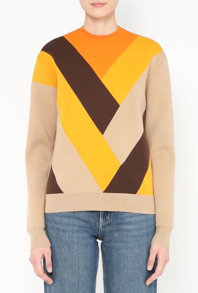 Céline F/W 2011 Colorblock Cashmere Sweater - 1 Céline F/W 2011 Colorblock Cashmere Sweater - 1