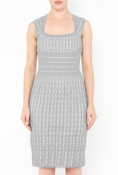 Alaïa Felted Laser-Cut Dress - 2