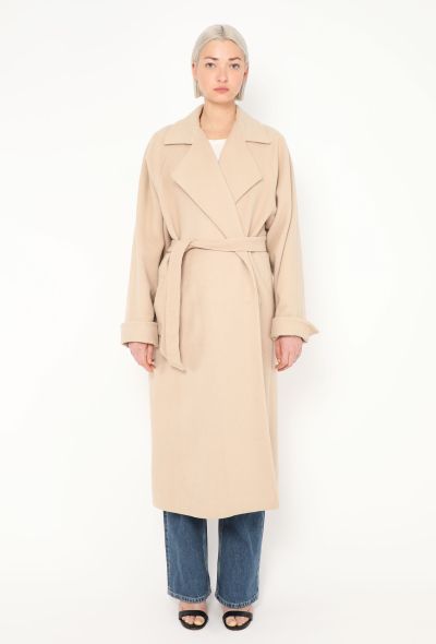 Dior Vintage Belted Twill Coat - 1 Dior Vintage Belted Twill Coat - 1