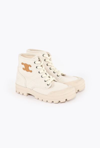 Céline 2022 Patapans Canvas Boots - 2