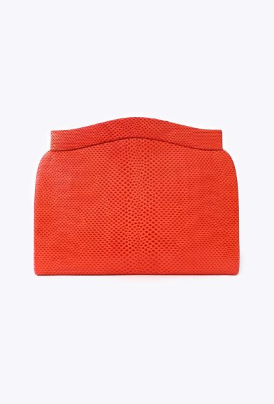 Saint Laurent Vintage Couture Lizard Clutch - 1