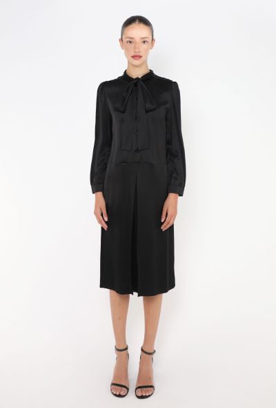 Prada F/W 2014 Charmeuse Lavallière Dress - 1 Prada F/W 2014 Charmeuse Lavallière Dress - 1