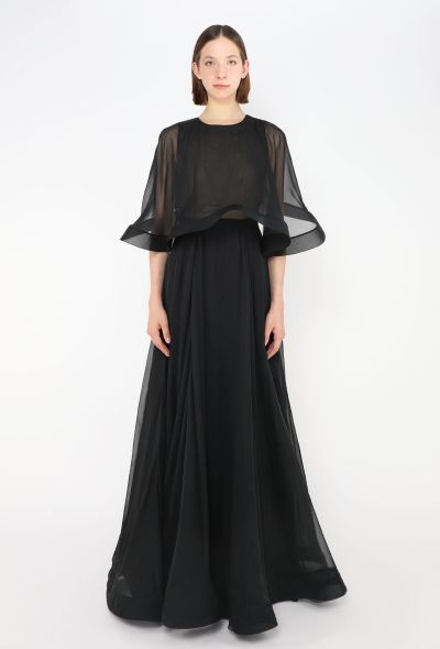 Valentino Couture Spring 2010 Silk Cape Gown - 2 Valentino Couture Spring 2010 Silk Cape Gown - 2