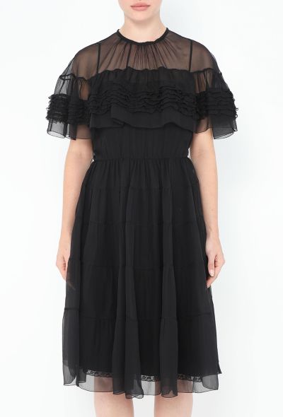 Prada 2019 Tiered Silk Dress - 2 Prada 2019 Tiered Silk Dress - 2