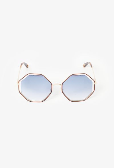                                         'Poppy' Octagon Sunglasses-1