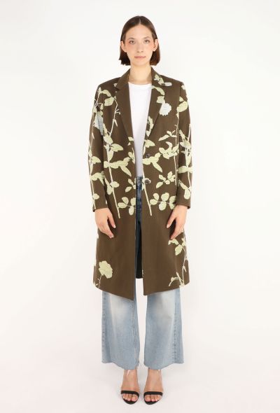 Dries Van Noten Floral & Vine Patchwork Coat - 2