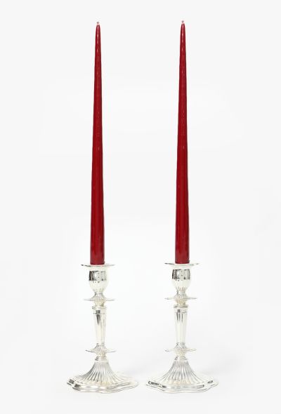 Dior 1970s Set of 2 Silver Candle Sticks - 1