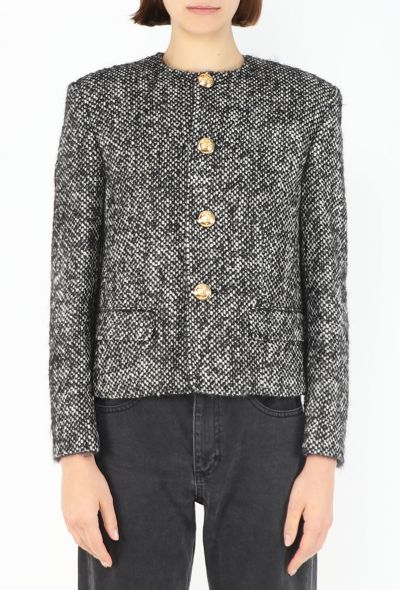 Céline F/W 2021 Mouline Tweed Chasseur Jacket - 1