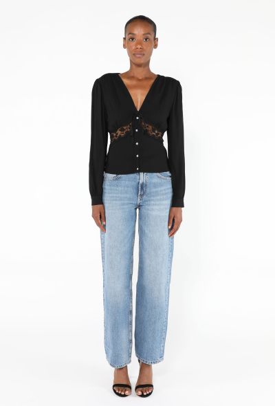 Miu Miu Embellished Lace Blouse - 2