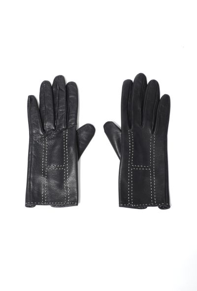                             'H' Stitch Leather Gloves - 1