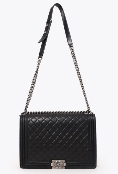 Chanel Black Maxi Boy Bag - 2 Chanel Black Maxi Boy Bag - 2