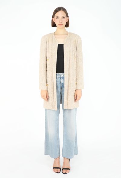 Chanel 1999 Tweed Collarless Jacket - 1