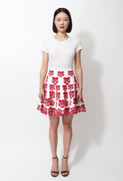                                         Floral Textured Skirt-1