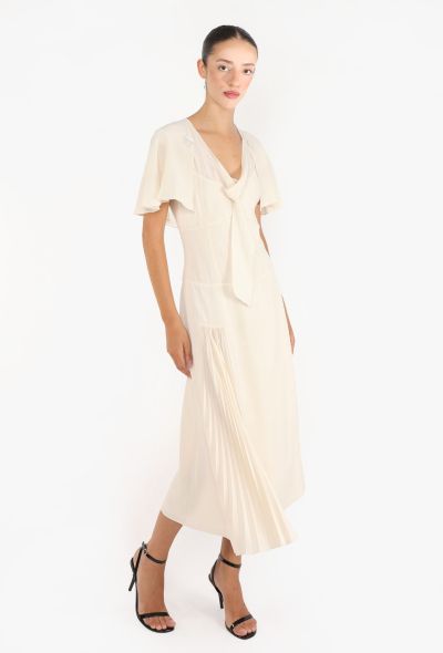 Prada Pleated Crêpe Lavallière Dress, 2024 - 2