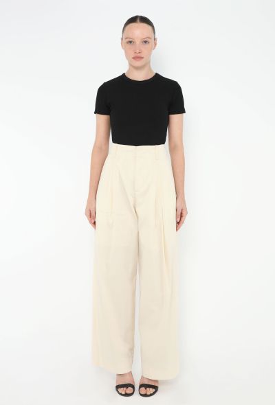 Bottega Veneta 2023 Pleated Wide-Leg Trousers - 1 Bottega Veneta 2023 Pleated Wide-Leg Trousers - 1