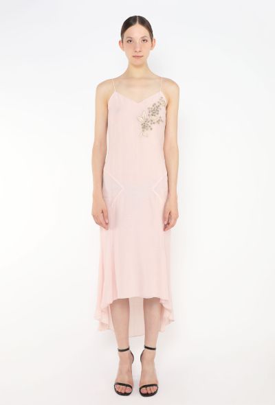 Chloé 2001 Embroidered Voile Slip Dress - 1