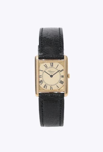 Chopard Vintage 18K Yellow Gold Mechanical 'Tank' Watch - 1