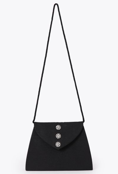 Saint Laurent '80s Black Couture Clutch - 1