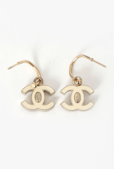 Chanel Embellished 'CC' Drop Earrings - 2 Chanel Embellished 'CC' Drop Earrings - 2