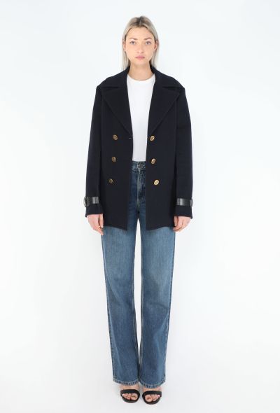 Louis Vuitton 2017 Felted Wool Peacoat - 1