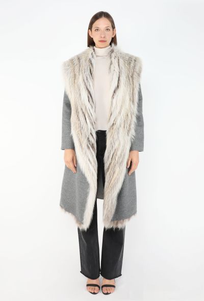 The Row Ombré Fox Fur Belted Coat - 2