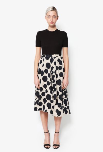                                         S/S 2015 Polka Dot Linen Skirt-1