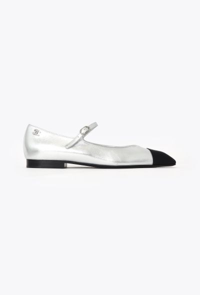 Chanel 2024 Metallic Mary Jane Ballerinas - 1 Chanel 2024 Metallic Mary Jane Ballerinas - 1
