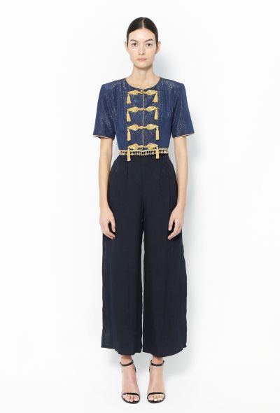 Saint Laurent RARE S/S 1993 Iridescent Tassel Ensemble - 1 Saint Laurent RARE S/S 1993 Iridescent Tassel Ensemble - 1