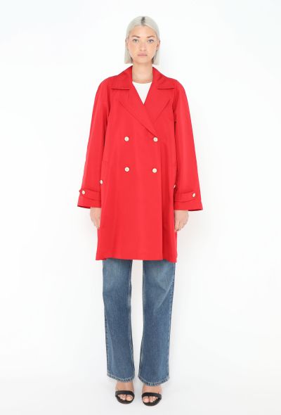 Chanel HIGHLY COLLECTOR S/S 1995 Embossed Trench - 1 Chanel HIGHLY COLLECTOR S/S 1995 Embossed Trench - 1