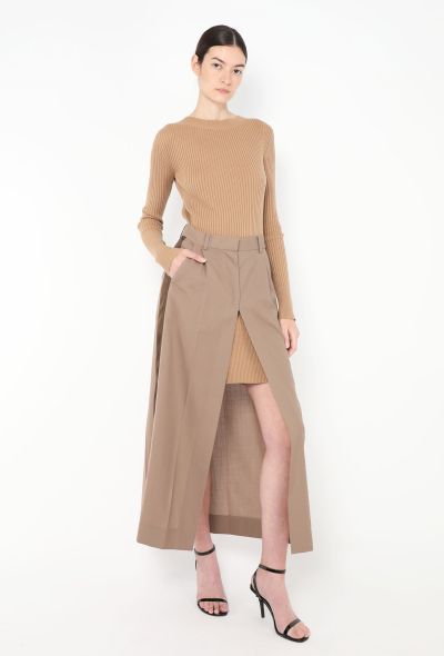 Sacai Resort 2022 Overlay Trouser Dress - 1 Sacai Resort 2022 Overlay Trouser Dress - 1