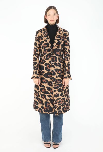 Bottega Veneta F/W 2019 Leopard Mohair Coat - 1