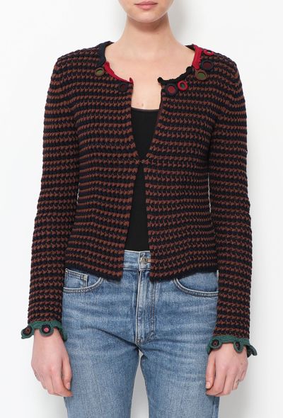                                         2005 Embellished Crochet Jacket-1