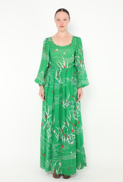 Hanae Mori '80s Cotton Maxi Dress - 1 Hanae Mori '80s Cotton Maxi Dress - 1