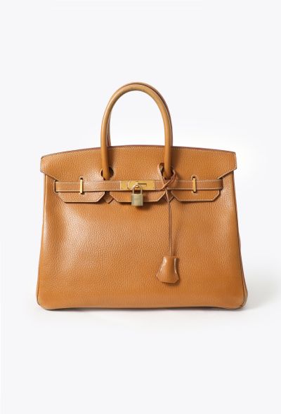 Hermès Beautifully Patinaed '90s Gold Birkin 35 - 1