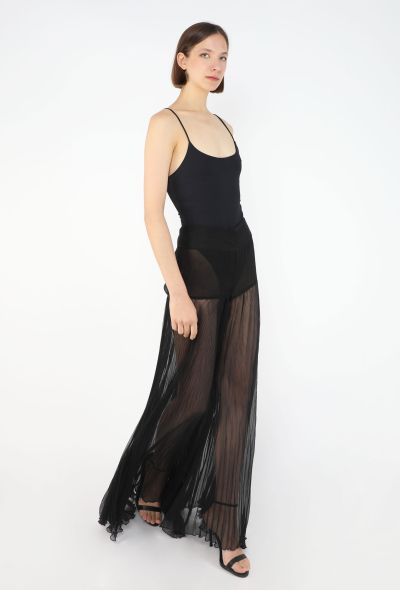 Dolce & Gabbana Flared Silk Palazzo Pants, 1990s - 2