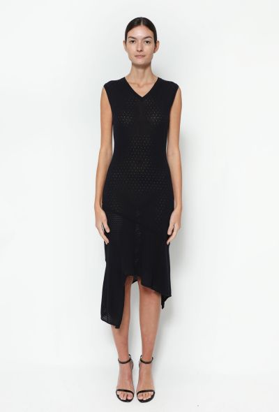                             2001 Perforated Cotton Knit Dress-2