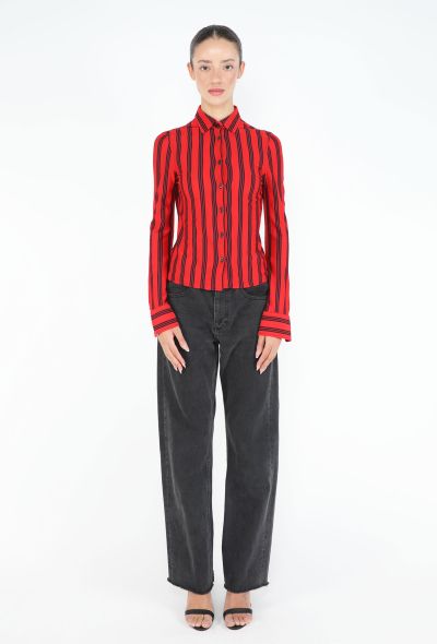 Prada F/W 2024 Striped Piqué Top - 1