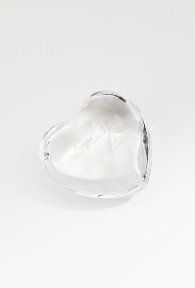                                         1995 x Baccarat 'Love' Crystal Paper Weight-2