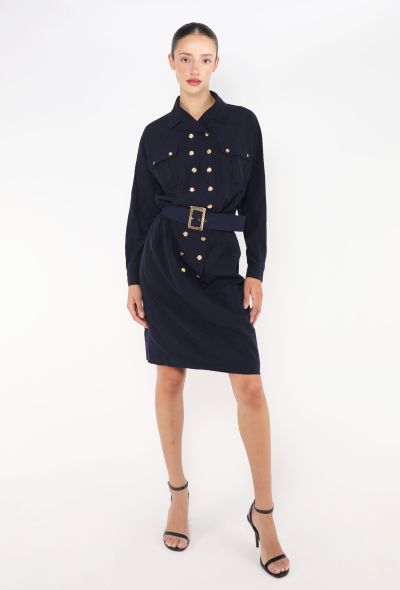 Chanel S/S 1989 Double-Breasted 'CC' Dress - 1 Chanel S/S 1989 Double-Breasted 'CC' Dress - 1