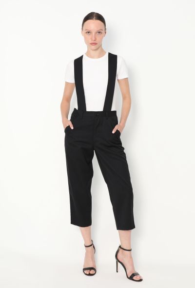 Comme des Garçons 2018 Cropped Suspender Pants - 1 Comme des Garçons 2018 Cropped Suspender Pants - 1