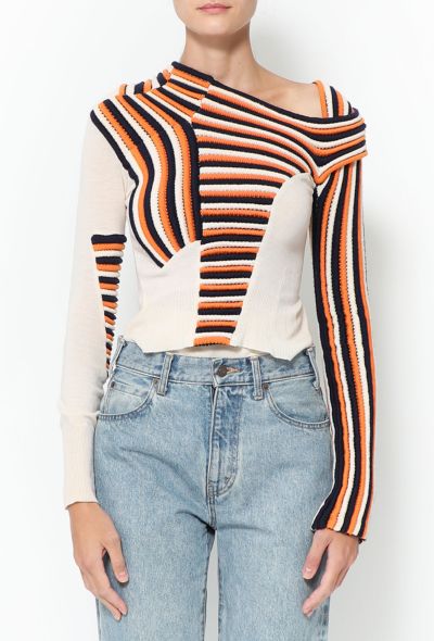 Balenciaga Rare F/W 2004 Deconstructed Knit Sweater - 1 Balenciaga Rare F/W 2004 Deconstructed Knit Sweater - 1