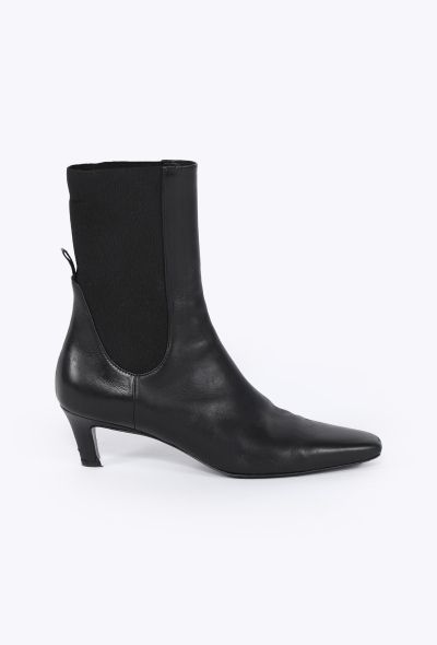 Toteme 2023 Mid-Heel Leather Boots - 1