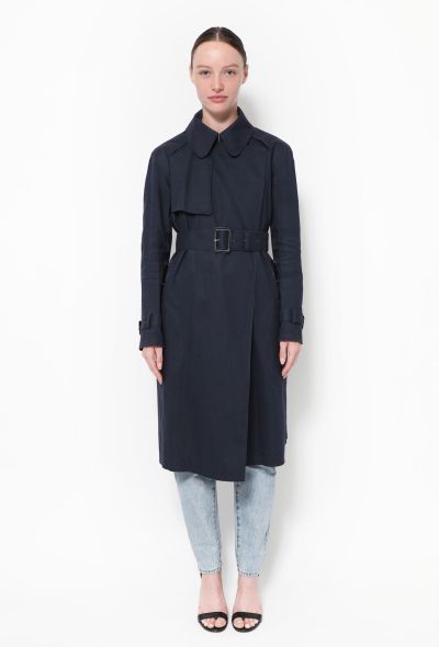                             Classic Belted Mackintosh Trench - 1