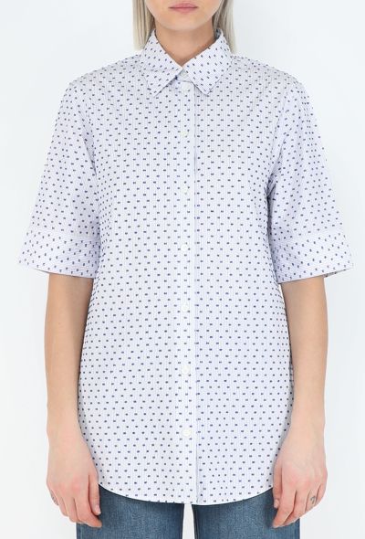 Céline Embroidered Pinstripe Shirt - 1