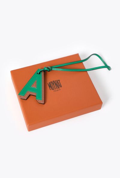 Moynat 'A' Calfskin Bag Charm - 2 Moynat 'A' Calfskin Bag Charm - 2