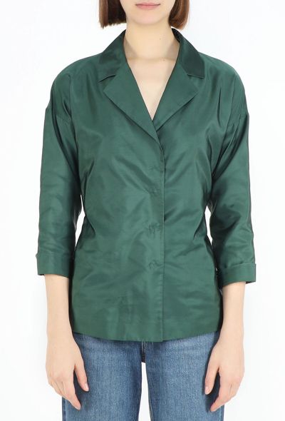 Prada ‘90s Silk Notched Blazer - 2