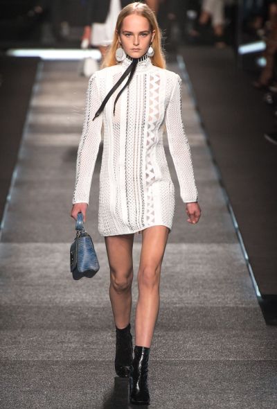 Louis Vuitton S/S 2015 Zig Zag Embroidered Dress - 2